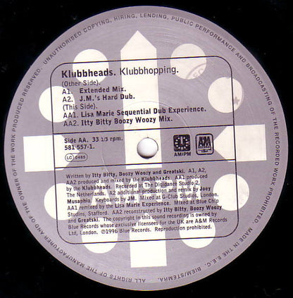 Klubbheads : Klubbhopping (12")