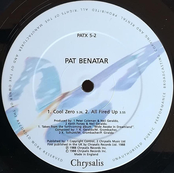 Pat Benatar : All Fired Up (12")