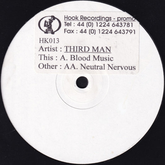 Third Man : Blood Music / Neutral Nervous (12", Promo, W/Lbl)