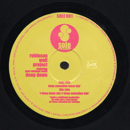 Robinson Wall Project Featuring Gary Michael Wade : Deep Down (12")