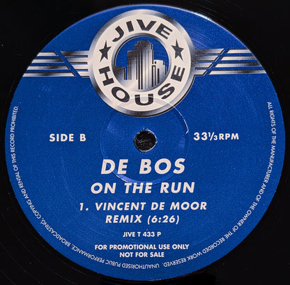 De Bos : On The Run (2x12", Promo)
