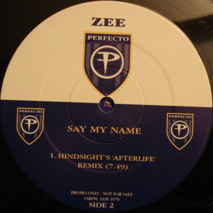 Zee Cowling : Say My Name (2x12", Promo)