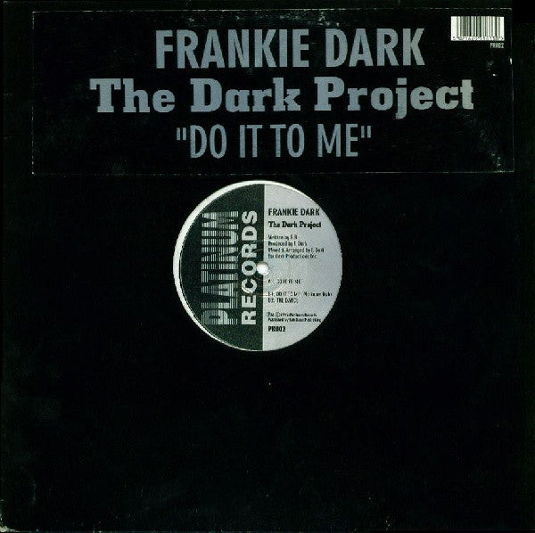 Frankie Dark : The Dark Project (12")