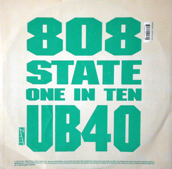 UB40, 808 State : One In Ten (12", RE)