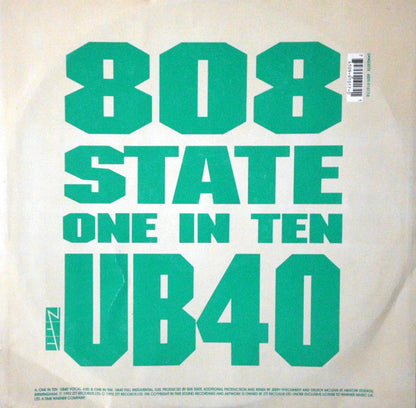 UB40, 808 State : One In Ten (12", RE)