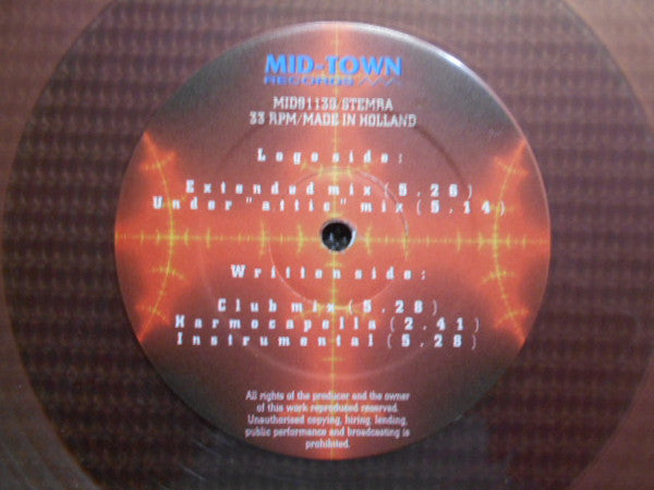 Boyzz In Attic : Hey Baby (12", Red)