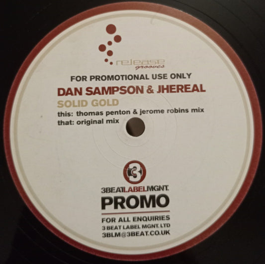 Dan Sampson & Jhereal : Solid Gold (12", Promo)