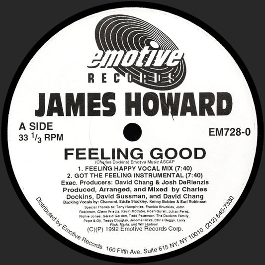 James Howard : Feeling Good (12")