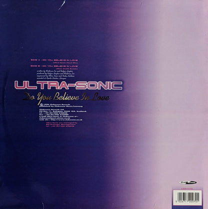Ultra-Sonic : Do You Believe In Love  (12", One)