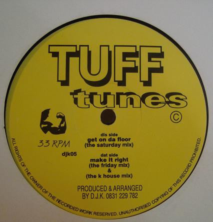 D.J.K.* : Get On Da Floor (The Saturday Mix) (12")