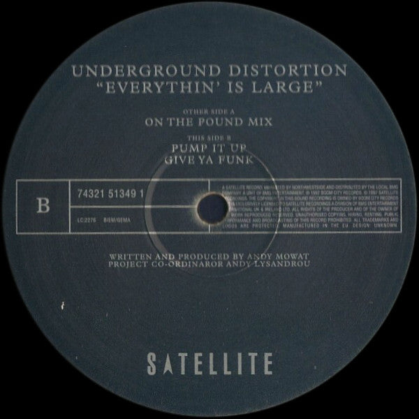 Underground Distortion : Everythin' Is Large (12")