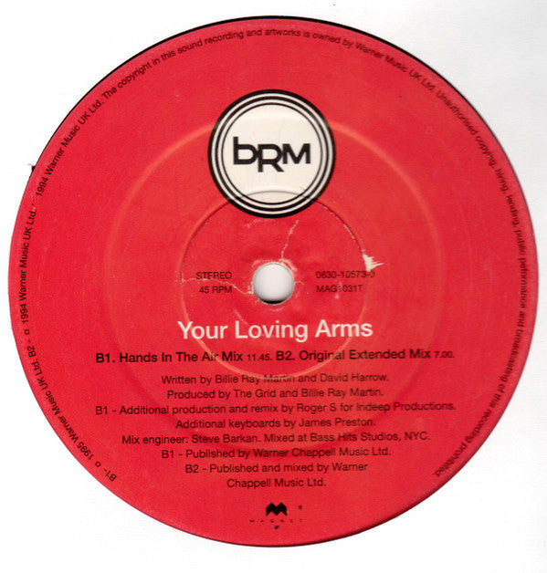 Billie Ray Martin : Your Loving Arms (12")