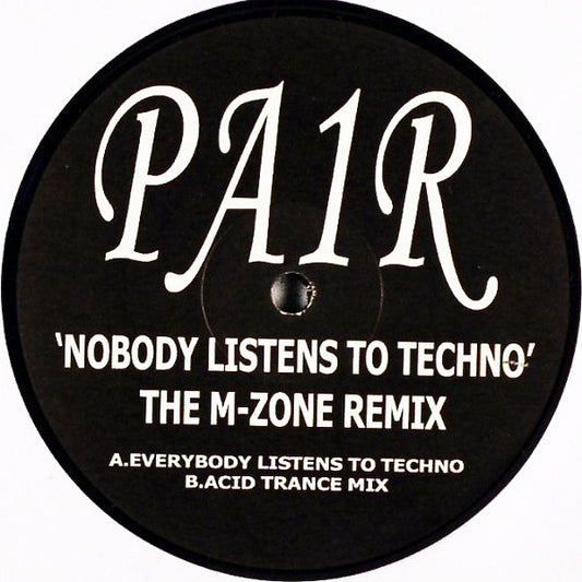 M-Zone : Nobody Listens To Techno (Remix) (12", W/Lbl)