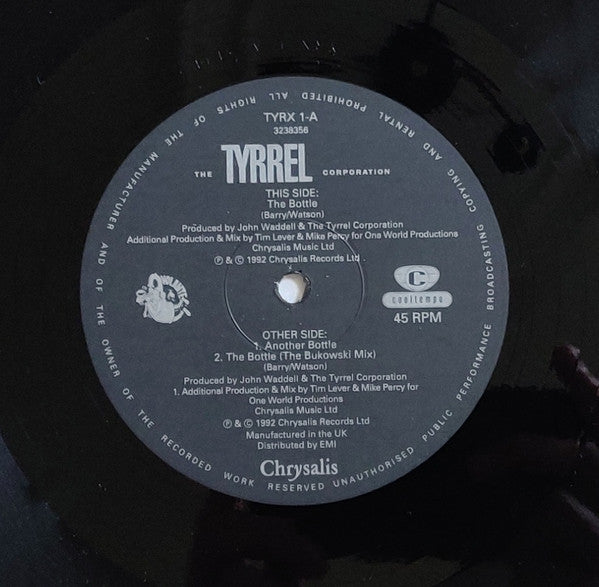 The Tyrrel Corporation : The Bottle (12", Single)