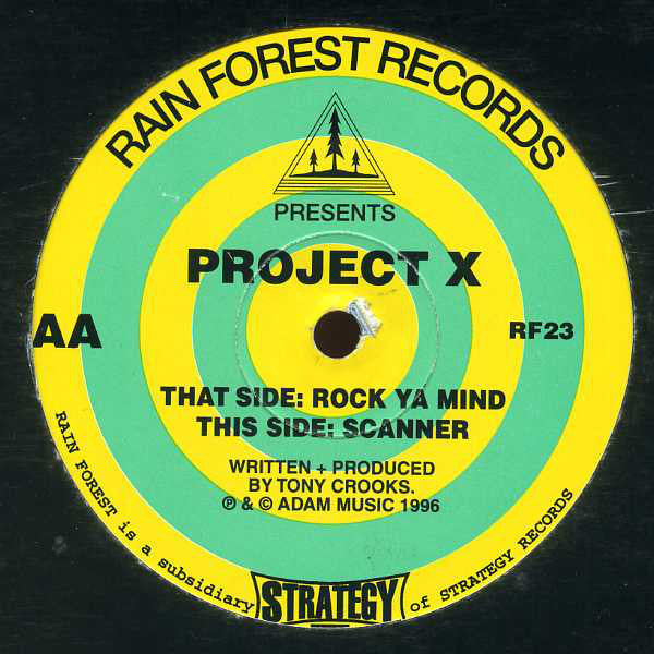 Project X : Rock Ya Mind / Scanner (12")