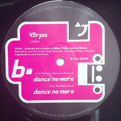 E-Lustrious Featuring Deborah French* : Dance No More (Remix) (12")