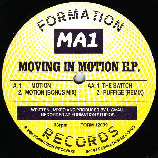 MA1 : Moving In Motion EP (12", EP)