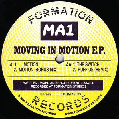 MA1 : Moving In Motion EP (12", EP)