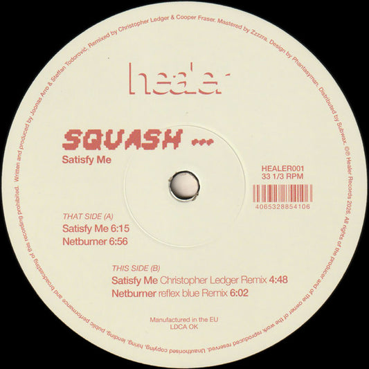 Squash (21) : Satisfy Me (12", EP)