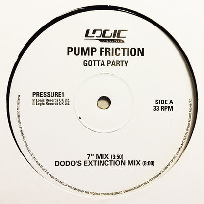 Pump Friction : Gotta Party (12")