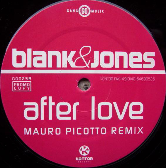 Blank&Jones* : After Love (Mauro Picotto + Signum Remixes) (12", Promo)
