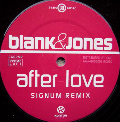 Blank&Jones* : After Love (Mauro Picotto + Signum Remixes) (12", Promo)
