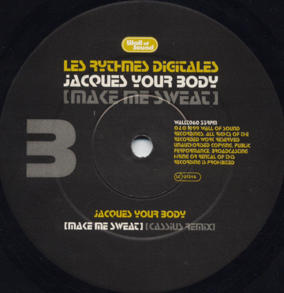 Les Rythmes Digitales : Jacques Your Body (Make Me Sweat) (12")