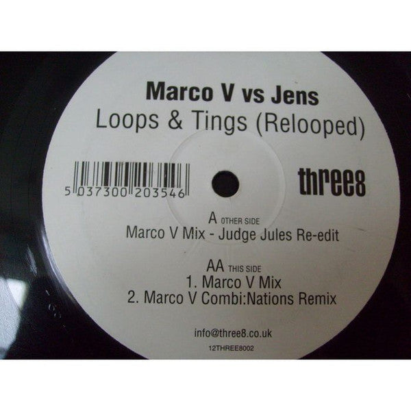 Marco V Vs Jens : Loops & Tings (Relooped) (12", Maxi)