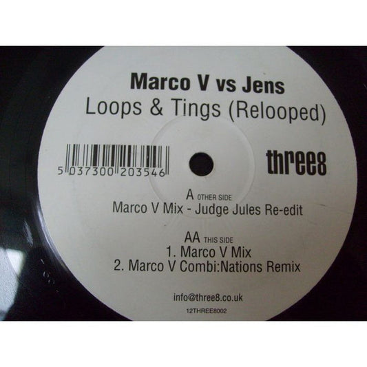 Marco V Vs Jens : Loops & Tings (Relooped) (12", Maxi)