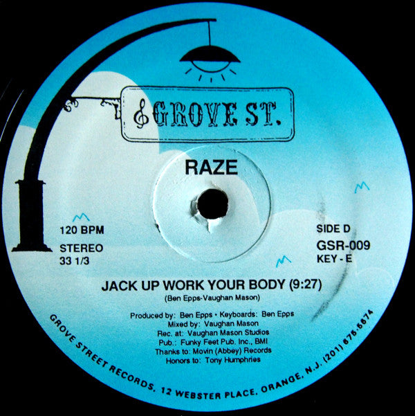 Raze : Jack Up Work Your Body (12")