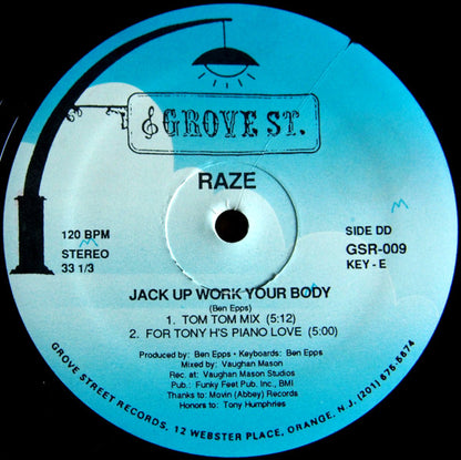 Raze : Jack Up Work Your Body (12")