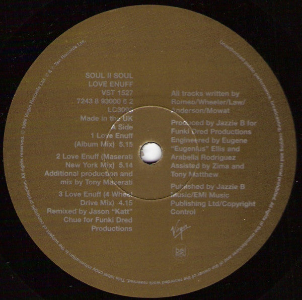 Soul II Soul : Love Enuff (12")