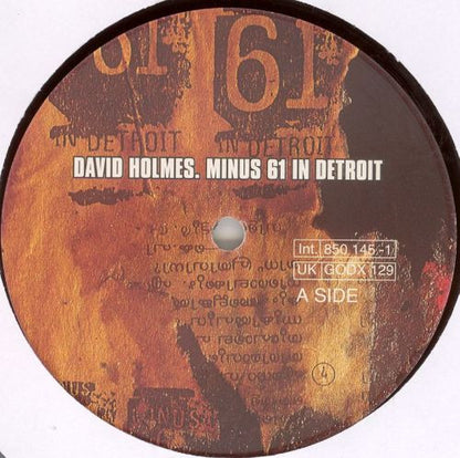 David Holmes : Minus 61 In Detroit (12")