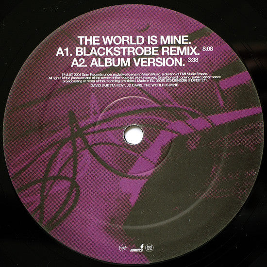 David Guetta : The World Is Mine (12")