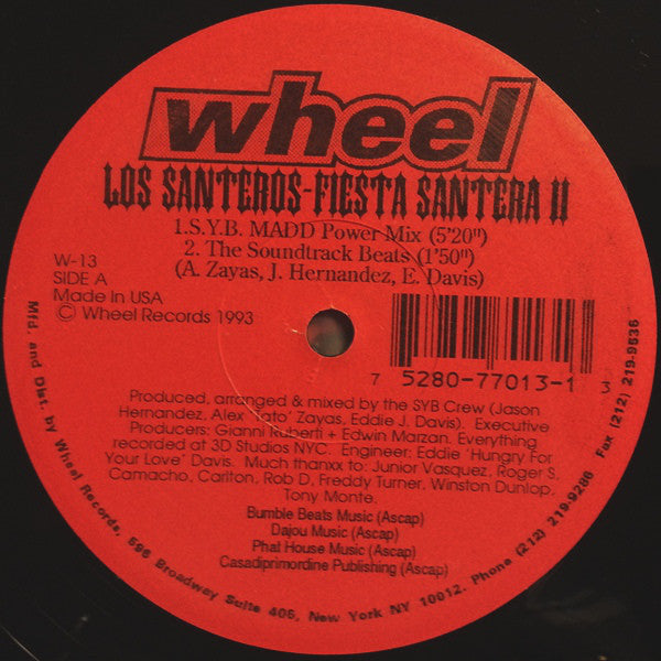 Los Santeros : Fiesta Santera II (2x12")