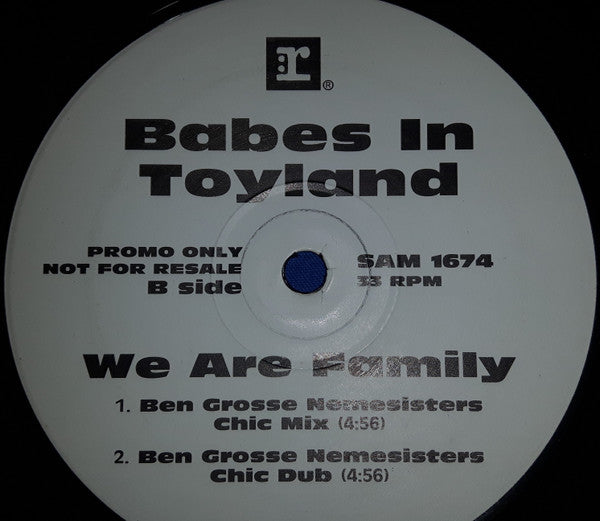 Babes In Toyland : We Are Family (12", Promo)