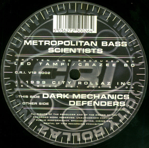 Metropolitan Bass Scientists : Dark Mechanics / Defenders (12")