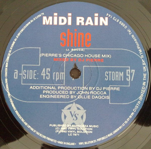 Midi Rain : Shine (12")