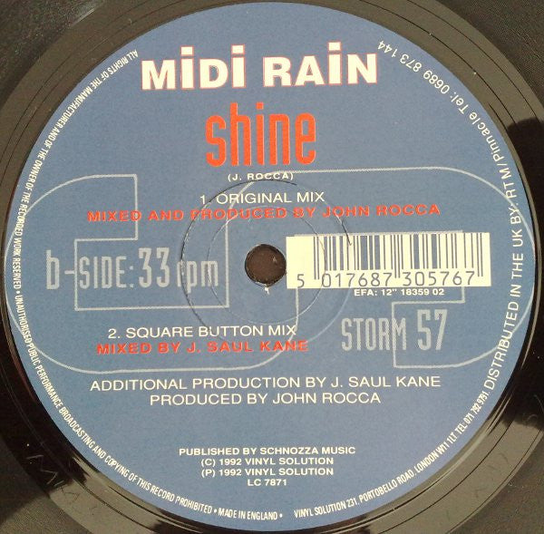 Midi Rain : Shine (12")