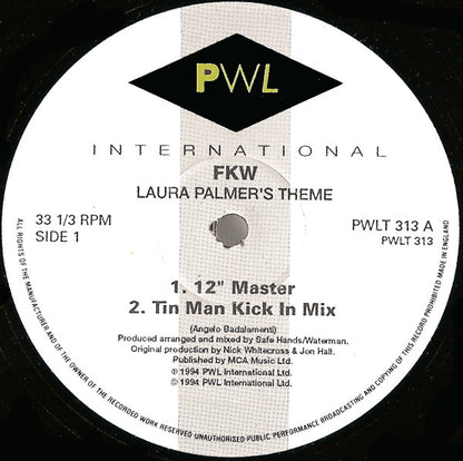 FKW (2) : Laura Palmer's Theme (Twin Peaks) (12")