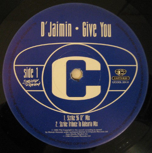 D'Jaimin* : Give You (12")