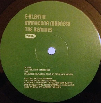 E-Klektik : Maracana Madness The Remixes Part 1 of 4 (12")