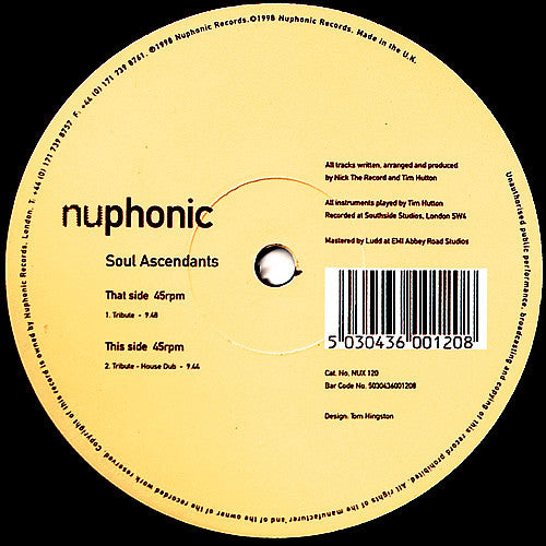 Soul Ascendants : Tribute (12")
