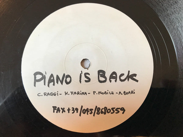 Mar Y Sol : Piano Is Back (12")