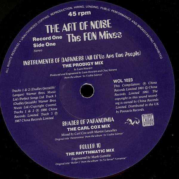 The Art Of Noise : The FON Mixes (2x12", Album, Ltd)
