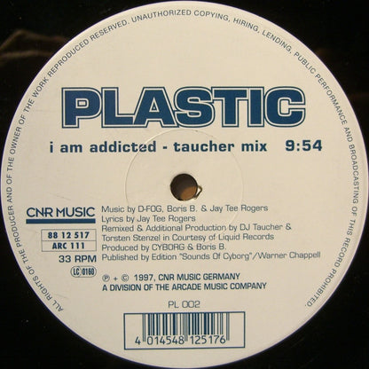 Plastic (18) : I Am Addicted (12")