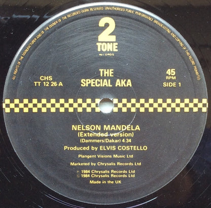 The Special AKA : Nelson Mandela (12", Single)