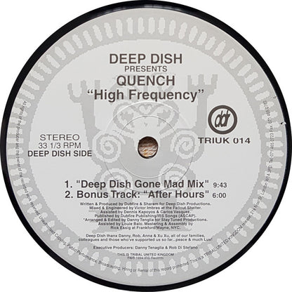 Deep Dish Presents Quench (2) : High Frequency (12")