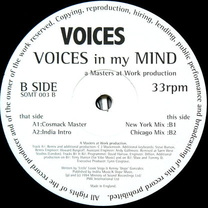 Voices : Voices In My Mind (12")
