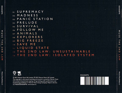 Muse : The 2nd Law (CD, Album, Arv)